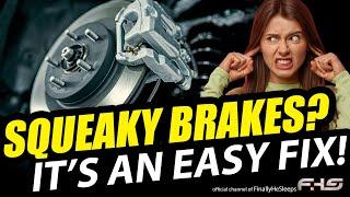 HOW TO STOP BRAKE SQUEAK & SQUEAL - An easy DIY fix (squealing, squeaking, chirping) #repair #diy