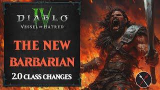 The NEW Diablo 4 BARBARIAN - Barbarian Build CHANGES in Vessel of Hatred