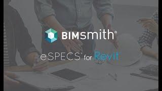 BIMsmith Revit Families Now Include Metadata for e-SPECS for Revit