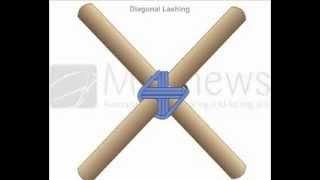 How to Tie Diagonal Lashing