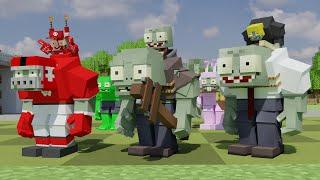 Plants vs Zombies - Gargantuar Zombies - Minecraft Animation