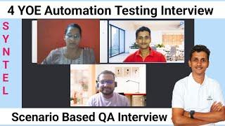 3 to 4 YOE Software Testing Interview | Manual & Automation Experienced Interview Questions | QA Job