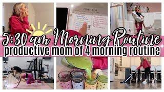 *NEW* 530 AM MORNING ROUTINE MOM OF 4 PRODUCTIVE MORNING ROUTINE TIFFANI BEASTON HOMEMAKING 2023 ️