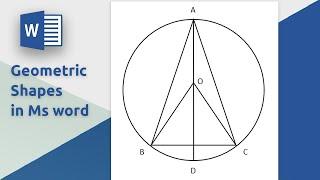 How to Draw Geometric Shapes in Microsoft word 2019