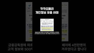 카카오페이 vs 금융감독원 #shorts