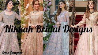 Top Pakistani Bridal Nikkah dresses| Beautiful Nikkah Bride Dresses Collection| 2023 Latest #nikkah