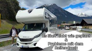 Probleme auf dem Weg nach Österreich - Reifendruck & kein Parkplatz