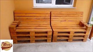 How to Build a Pallet Sofa Step by Step