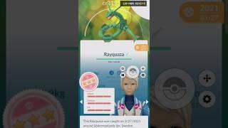 4 star #rayquaza on #pokemongo and a lucky one !   #poke #pokemon #pikachu #challenge