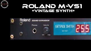 Roland M-VS1 "Vintage Synth" (1995) CS-80, Jupiter-8, PPG, OB-X, Prophet-5  Pads & Mellotron, Solina