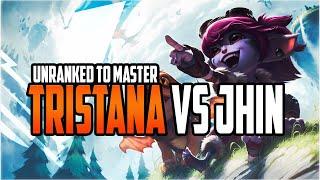 Tristana vs Jhin - ADC Unranked to Master Gameplay Commentary Plat 2