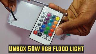 unbox cheap 50w rgb flood light #strangebox #Strange_box #kannada