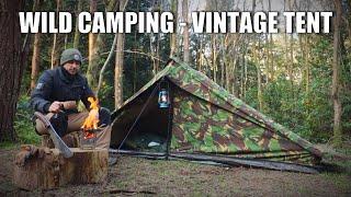 UK wild camp in dutch army tent - NEW AKSOUL SLEEP MAT - overnighter in the woodland