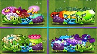 4 Team Vine + THREE COLORS | TOMATO | SPEAR | SHADOW Battlez - Who Will Win? - PvZ 2 Team Plants