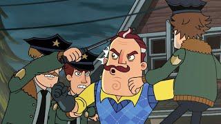 Neighbor vs Cops - Episode 6 Clip - Hello Neighbor Cartoon