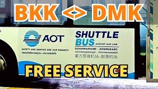  FREE Shuttle Bus Between SUVARNABHUMI and DON MUEANG Airports, BANGKOK | Complete Guide