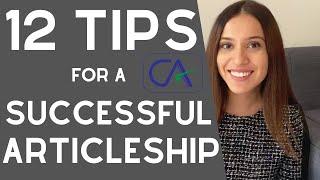 12 TIPS for a SUCCESSFUL CA ARTICLESHIP | Chartered Accountant