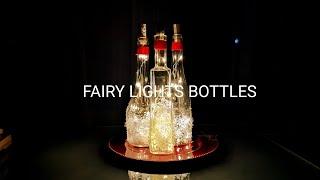 Fairy lights bottles - Christmas DIY