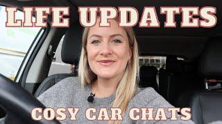 LIFE UPDATES CHATTY CAR CHATS! Money, Health, News, Travel, Awards, TV, Books, A Big Old Catch Up!