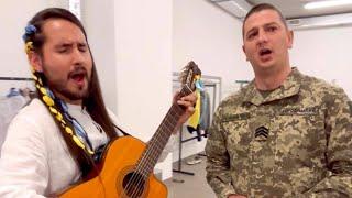 Colombian Ianko Penafort and famous Ukrainian soldier sang together a beautiful Ukrainian song