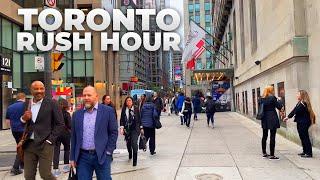 Largest City in Canada : Downtown Toronto Rush Hour Walk (October 2022)