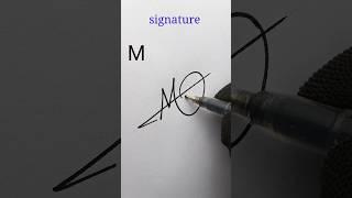 Handwriting M signature making #signaturestyle #viralshorts #handwriting