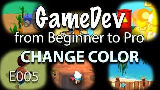 GameDev from Beginner to Pro - CHANGE COLOR of Game Assets (E005) - Buildbox