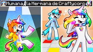 ¡De HUMANA a la HERMANA DE CRAFTYCORN en Minecraft!