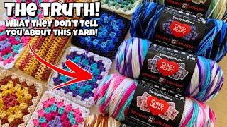 The Truth About Red Heart Granny Square Yarn! Is It Worth Buying? Yarn Swatches & More!