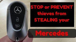 Stop or Prevent thieves from STEALING. Every owner NEEDS to know how to DISABLE their MERCEDES Key