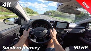 Dacia Sandero 2025 POV test drive (1.0 TCe 90 HP, 5-speed) City - Highway