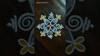 Easy rangoli design #rangoli #shorts