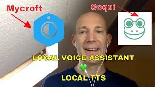 Mycroft AI python voice assistant with Coqui speech synthesis