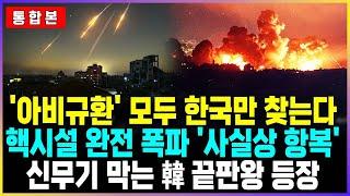 '아비규환' 모두 한국만 찾는다 핵시설 완전 폭파 '사실상 항복' 신무기 막는 韓 끝판왕 등장
