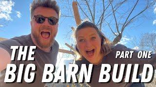 01 - BARN BUILD part 1! On our off grid homestead in Portugal! 