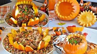 قرع محشي ب رز الاوزي تعالو اورجيكم طريقتيStuffed Pumpkin Ouzi