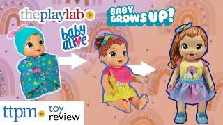 Baby Alive Baby Grow Up Doll | Starts as a newborn, grows into a baby then a big girl | Play Lab