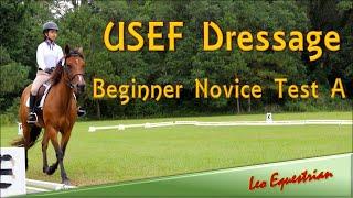 USEF Dressage - Beginner Novice Test A - Leo Equestrian