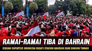 BAHRAIN PANAS DINGIN !! RIBUAN SUPORTER INDONESIA PADATI STADION DEMI DUKUNG TIMNAS...