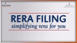 RERA FILING Simplifying rera for you - Introduction