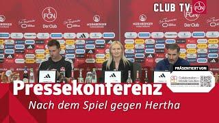 Die PK mit Miroslav Klose & Cristian Fiél | 1. FC Nürnberg - Hertha BSC 0:2