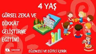 4 Yaş Çocuklar için Görsel Zeka Ve Dikkat Geliştirme Eğitimi / Çocuk Dikkat Testi