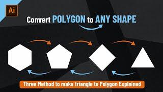 How to make triangle in illustrator | How to Convert Polygon to Triangle in illustrator