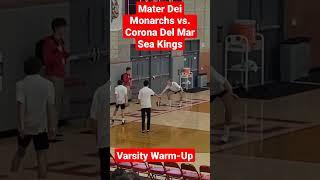 #materdei #monarchs #coronadelmar #seakings  #volleyball #warmup #nonleague #highschool #shorts