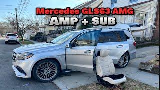 Mercedes GLS63 AMG Amp+sub Install