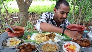 INDIAN MUKBANG -Eating Challenge White rice,Mutton Nalli Gravey,Chicken Masala,Egg variety