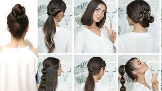 MAKTAB UCHUN OSON SOCH TURMAKLARI. BIR DAQIQALIK TURMAK/10 EASY HEATLESS BACK TO SCHOOL HAIRSTYLES