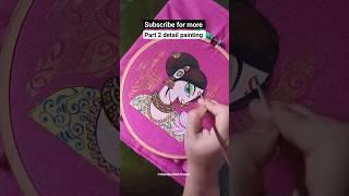 #paintingtutorial #fabricpainting #fabricpaintingdesign #woman #indianart #handmade #beginners #art