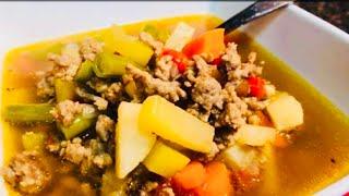 PORK GINILING / GROUND PORK SOUP recipe