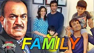 Shivaji Satam (ACP Pradyuman-CID) Family With Wife, Son, Grandson and Friend